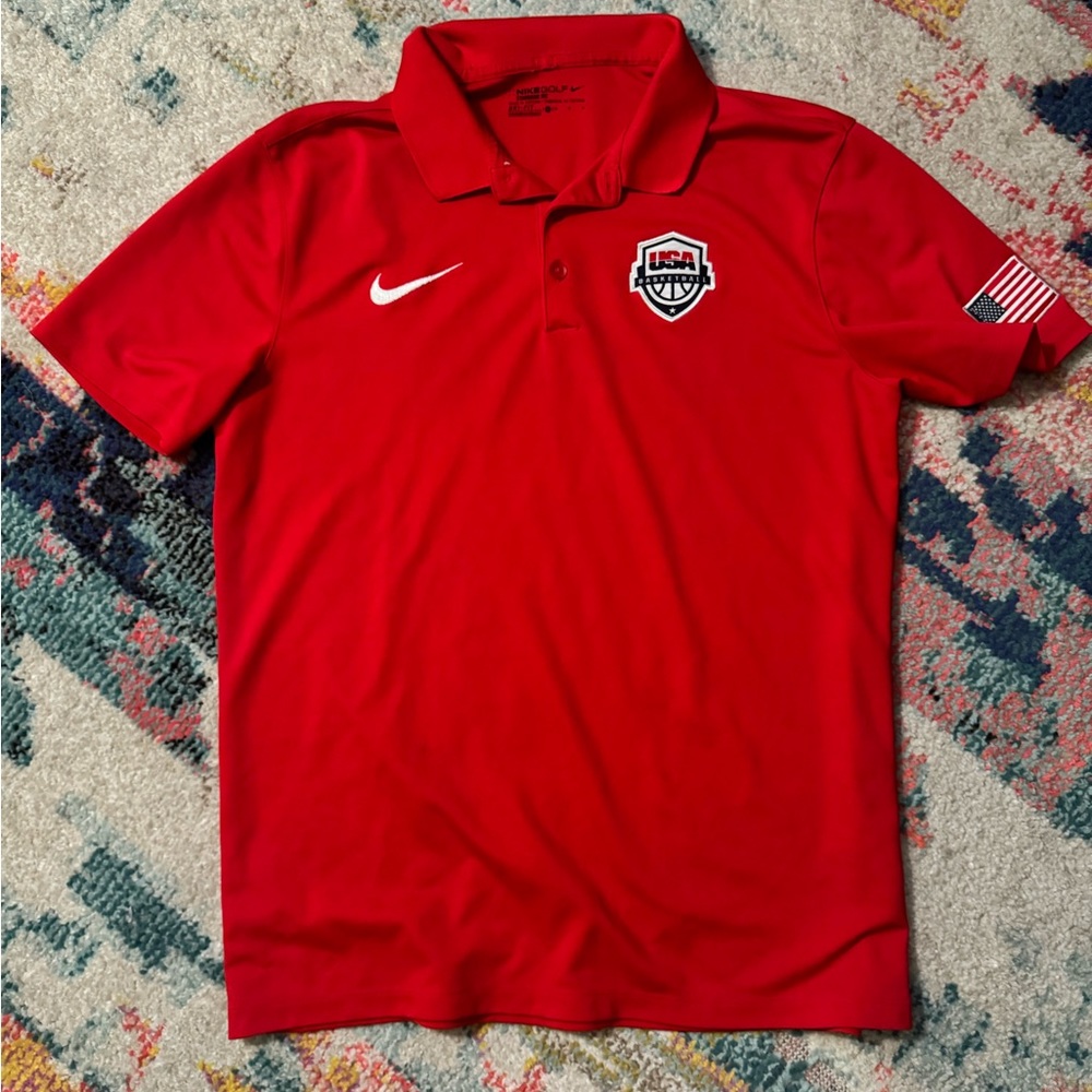 NWOT NikeGolf Men’s M USA Basketball polo